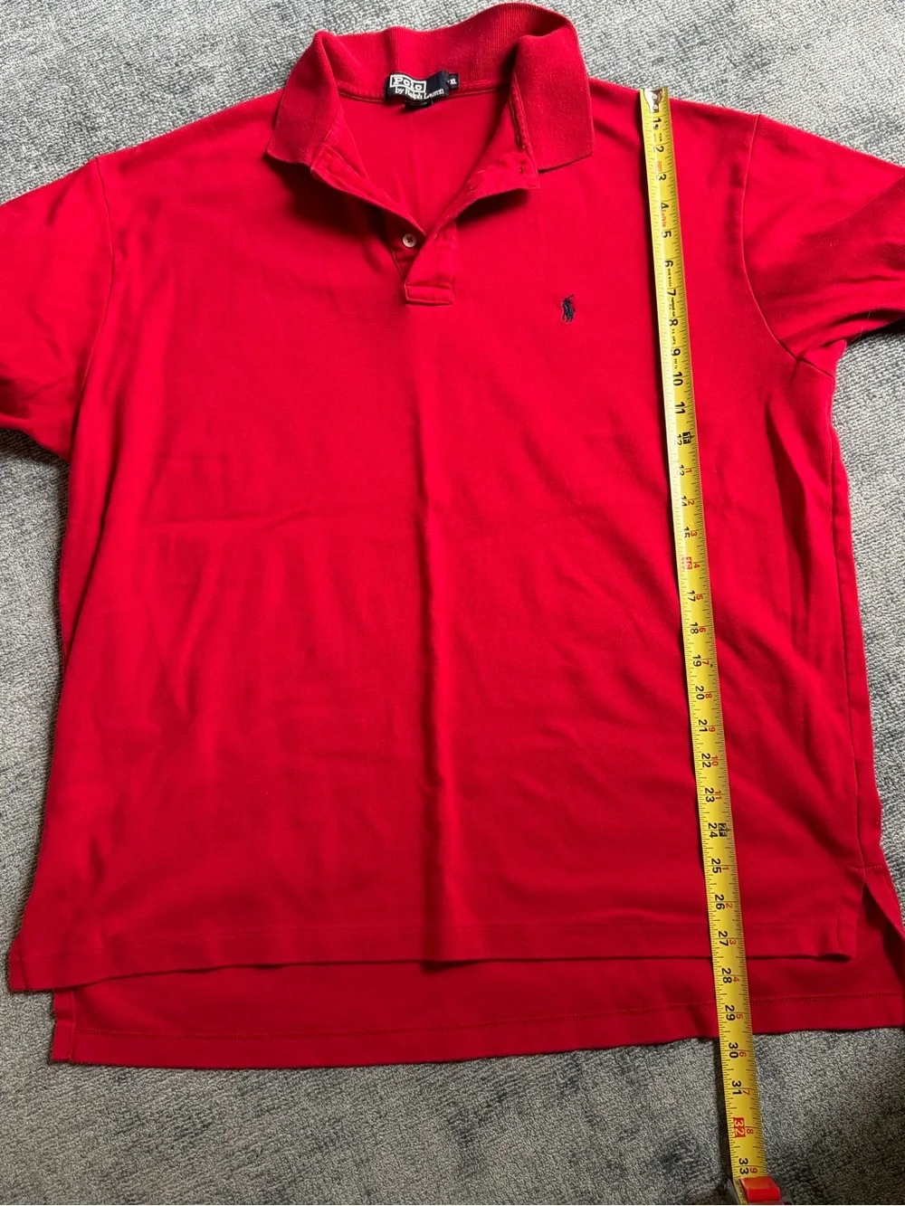 Lot 3 Polo Ralph Lauren polo Sz XL red black blue cotton made in USA